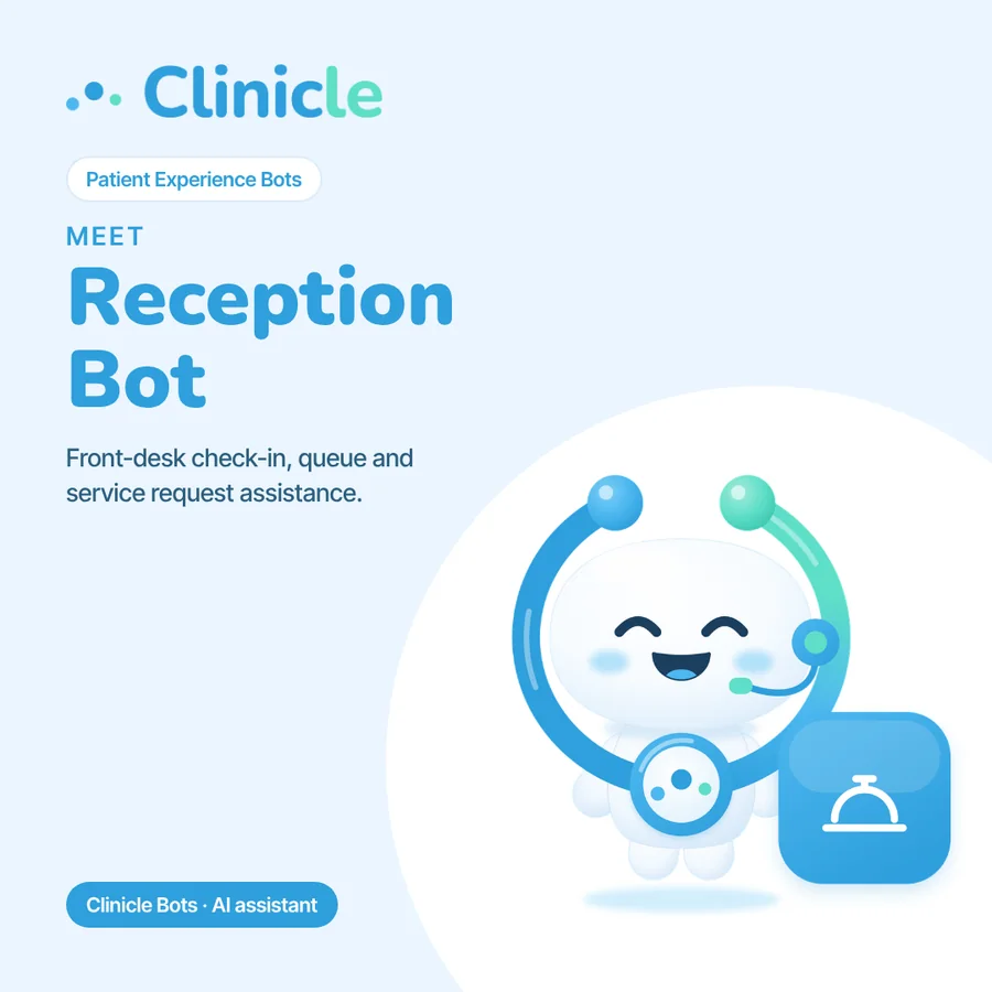Meet Reception Bot: front-desk check-in, queue and service request assistance